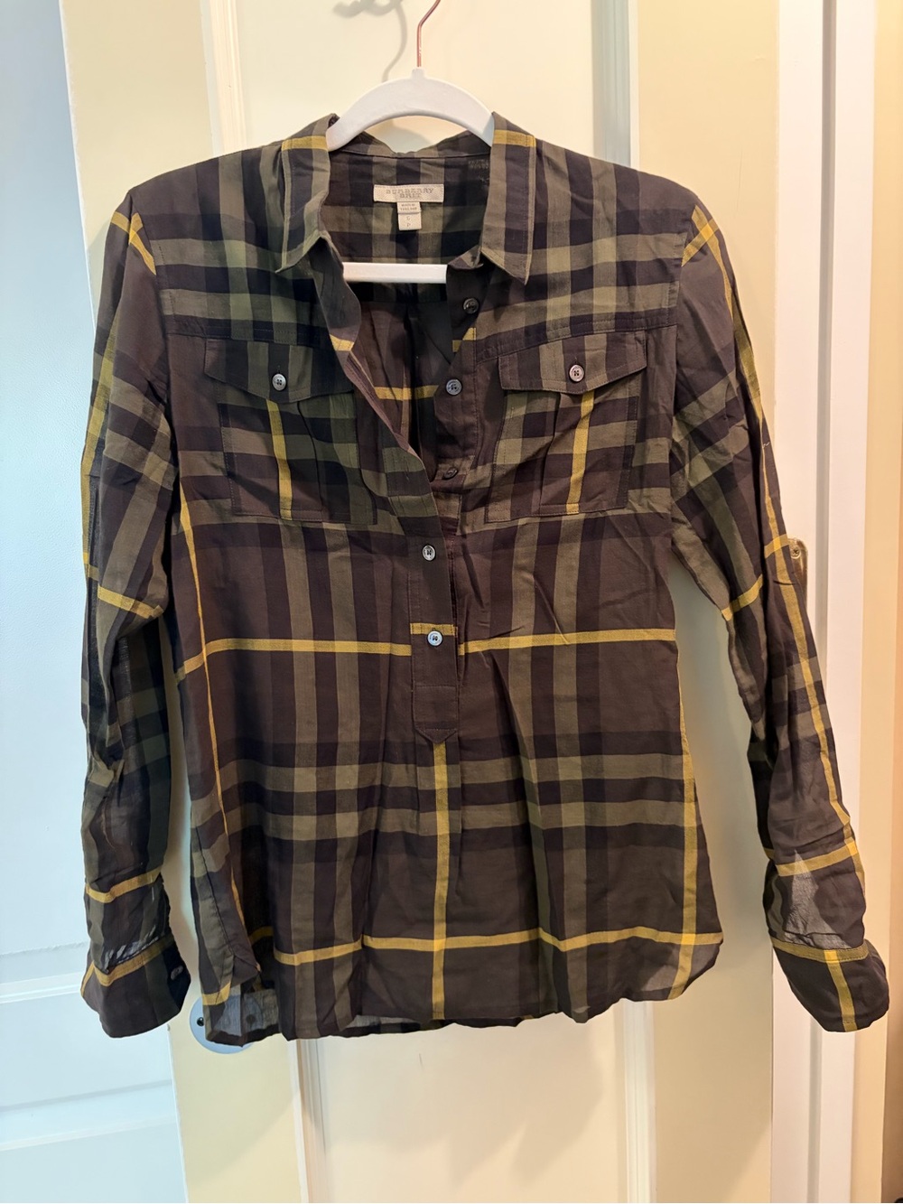 Burberry Brit Olive Tunic Shirt